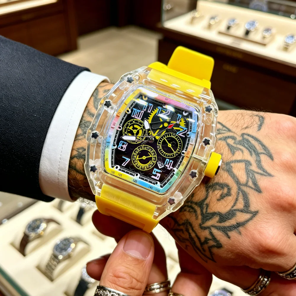 นาฬิกาควอทซ์โปร่งใสทรงกระบอกระ - Luxury Watch Jacob And Co บทวิจารณ์และราคา
