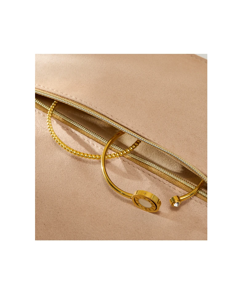 Oirlv PU-Leder Schmucktasche Tragbarer Schmuck-Organizer Multifunktionale Aufbewahrungstasche für Ringe, Ohrringe, Halsketten, Armbänder Reise-Aufbewahrungstasche Geschenktasche – Detail 4