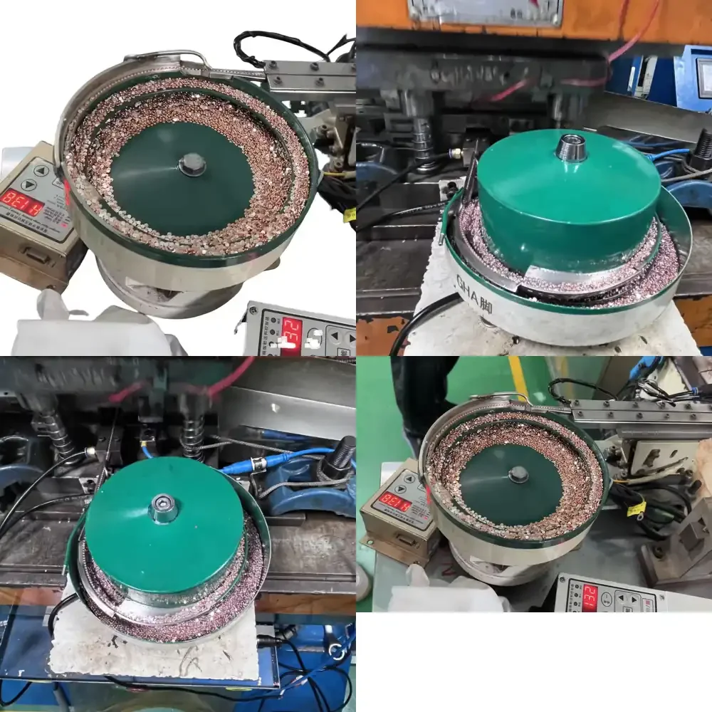 

Automation Equipment Precision Loading Bowl Feeder Vibrating Bowl Widget Buckle Rubber Ring Bolted Connection of Metal Parts