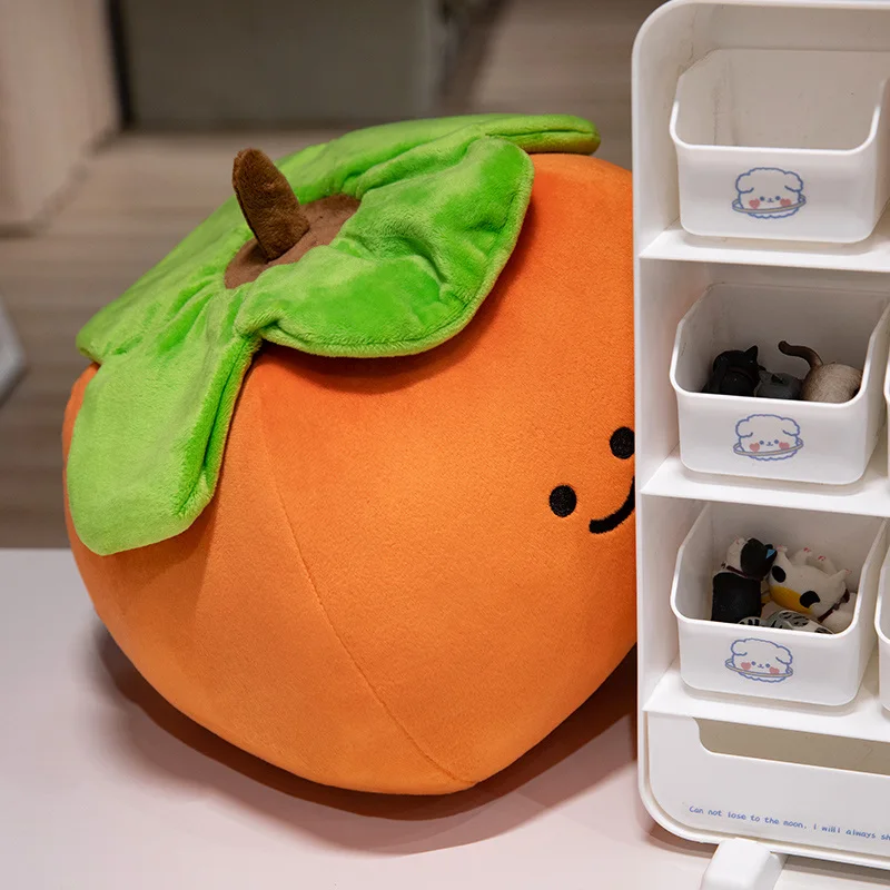 New Cute Fruits Tomato Apple Pear Orange Persimmon Stuffed Toys Doll Fruit Cushion Pillow Soft Plush Baby Girl Birthday Gift