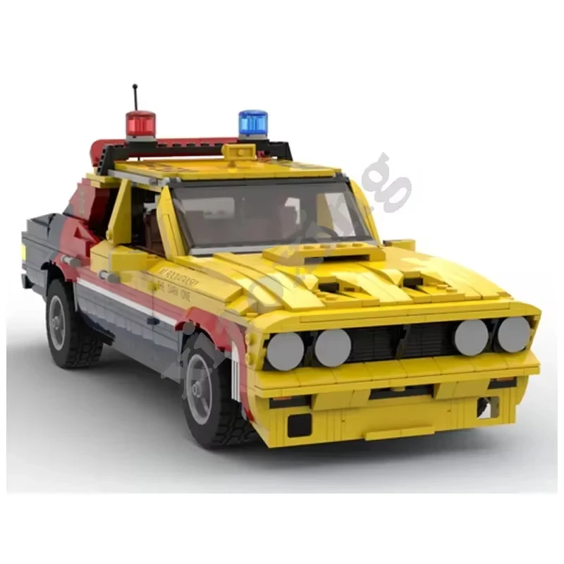 1502 stuks MOC beroemde film en televisie gele kaart interceptor automodel montage bouwstenen speelgoed kindercadeau