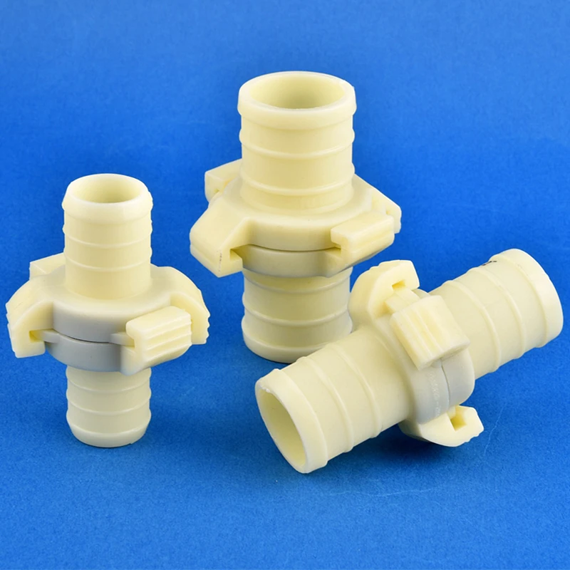 25~100mm ABS Garden Water Hose Quick Connector Buckle Clip Type Irrigation Hose Adapter Aquarium Tank Hose Snap Joint Fittings