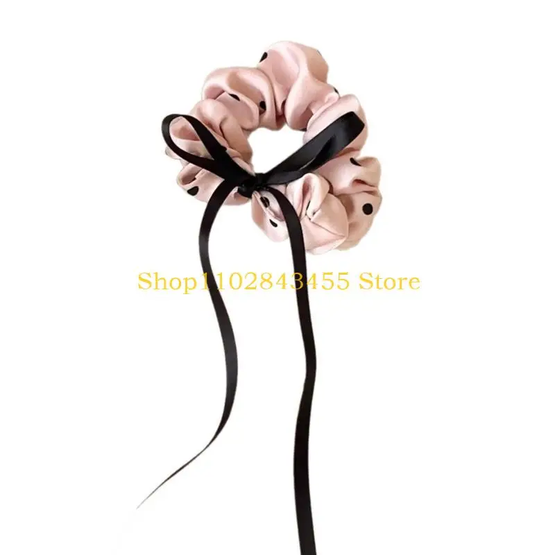 

49MC Aesthetic Scrunchies Girl Elastic Ribbon Bowtie Hair Rope Wedding Party Hairband