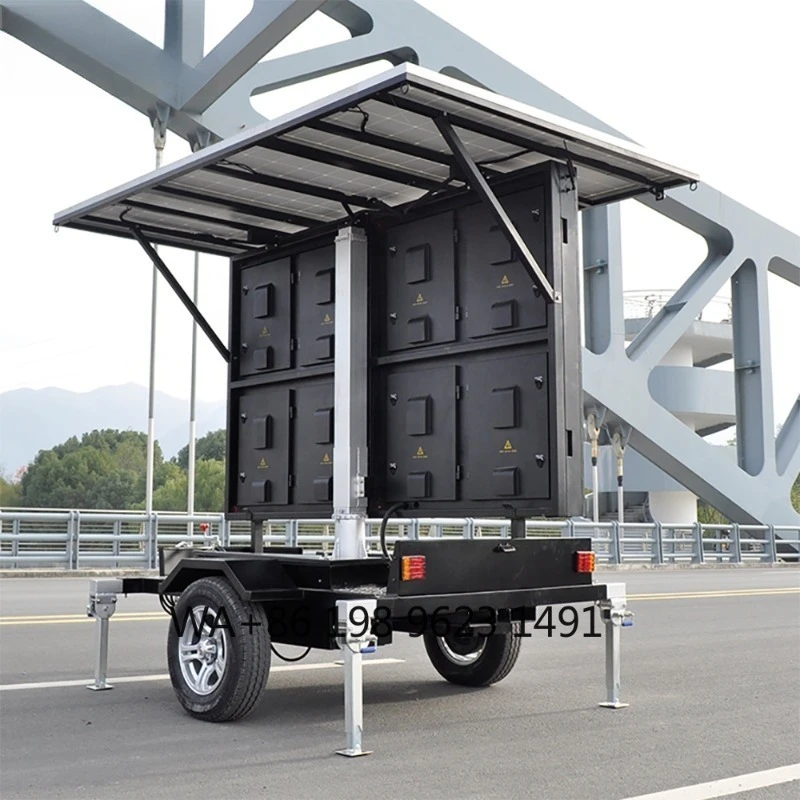 Mobile Folding LED Billboard P4 P5 P6 Trailer Mounted Digital Sign Board Large Outdoor Screen for Commercial Advertising