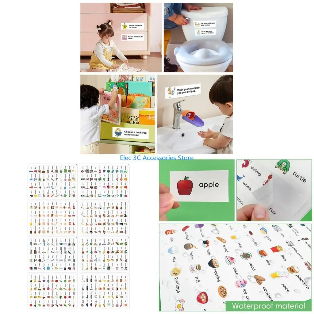 Y51A Interactive English Vocabulary Sticker Language Teaching Aid for Kid Students