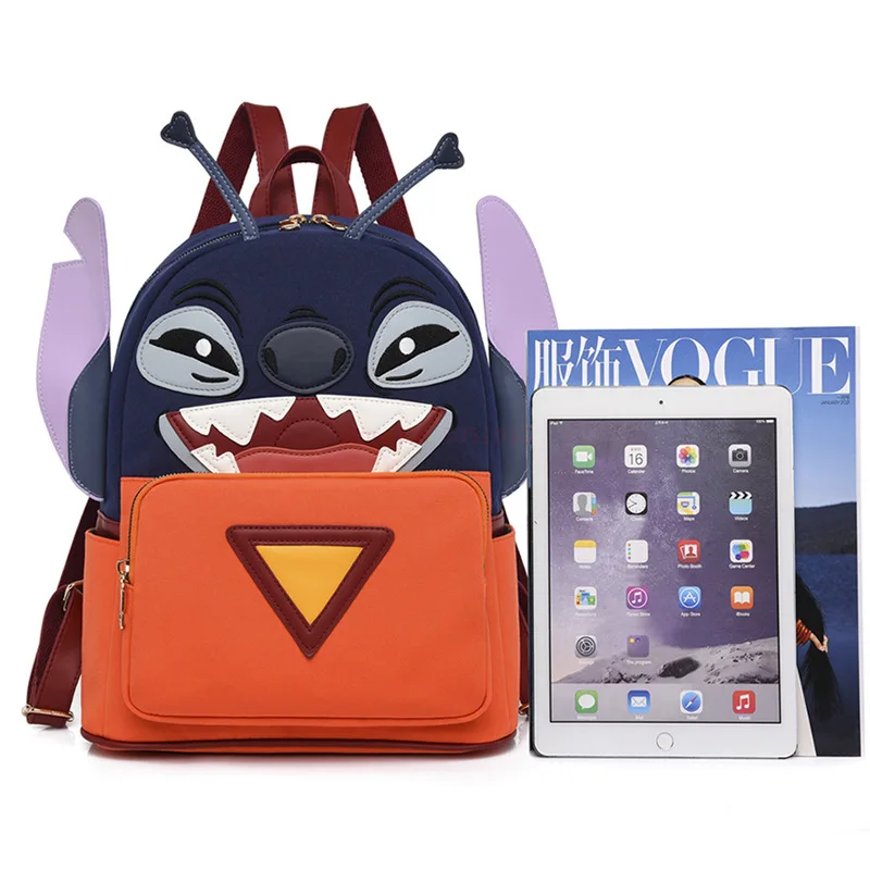 Mochila escolar de dibujos animados para hombres y mujeres, bolso de ocio, pequeño monstruo para estudiantes, mochila conveniente de viaje