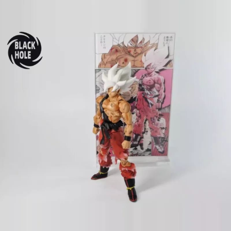 متوفر في المخزون نموذج الثقب الأسود Shf لعبة دراغون بول الأسبوعية اللون الحرب البالية الأبيض جوكو تحصيل أنيمي عمل الشكل المنقولة نموذج اللعب #4