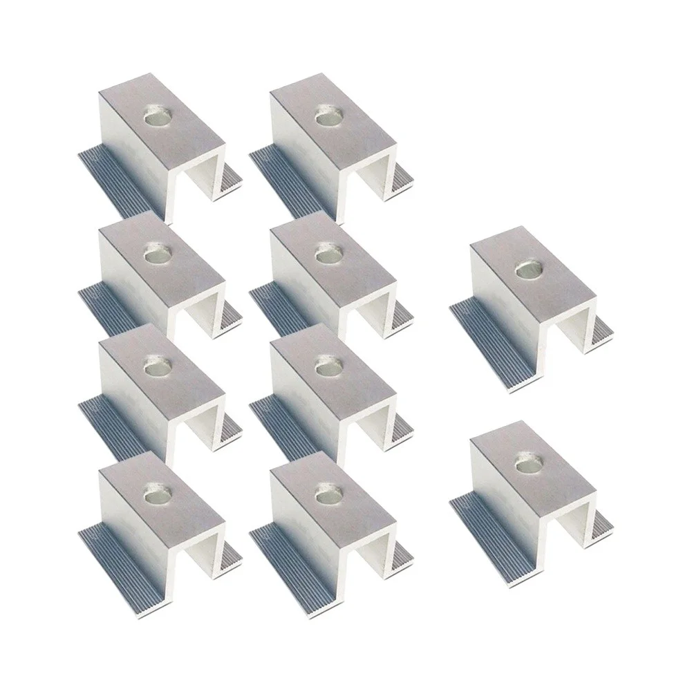 Light Weight Silver for Solar Middle Clamp for Solar Panels High Quality 3.5MM Solar Middle Clamp Resistance Light