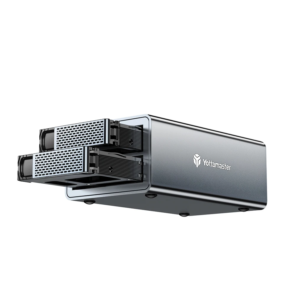 Yottamaster 2 Bay RAID External Hard Drive Enclosure