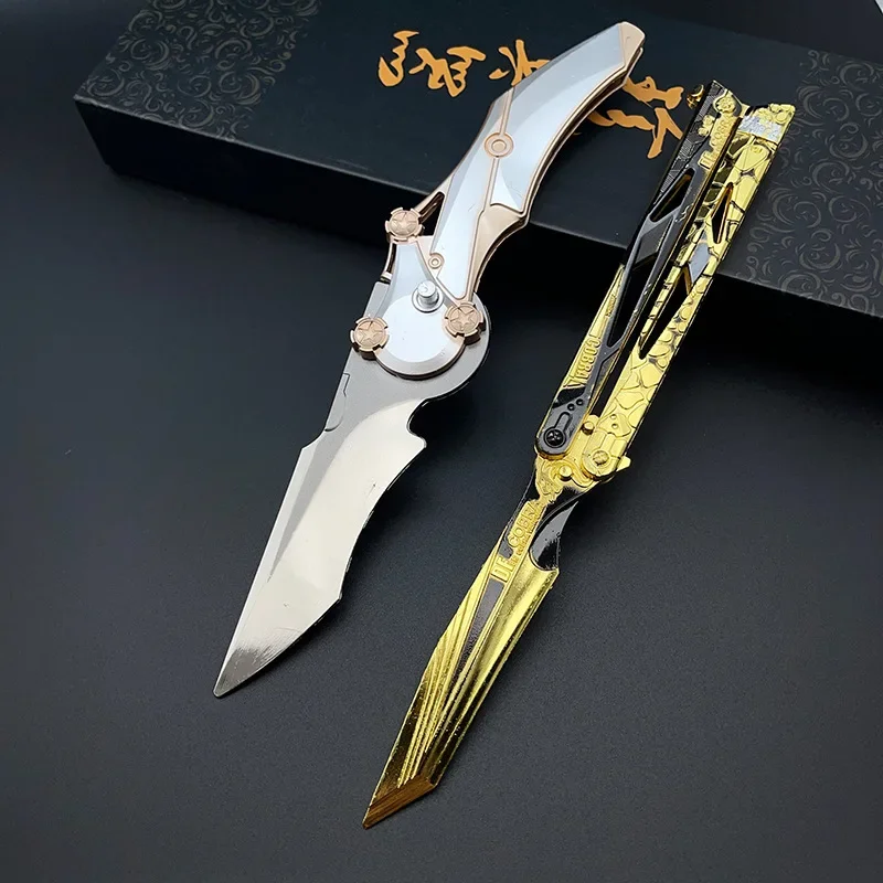21cm Action Delta Shadow Butterfly & Blade of Pity Game Peripherals Metal Weapon Model Peripheral Collection Set Gift Sword Toys
