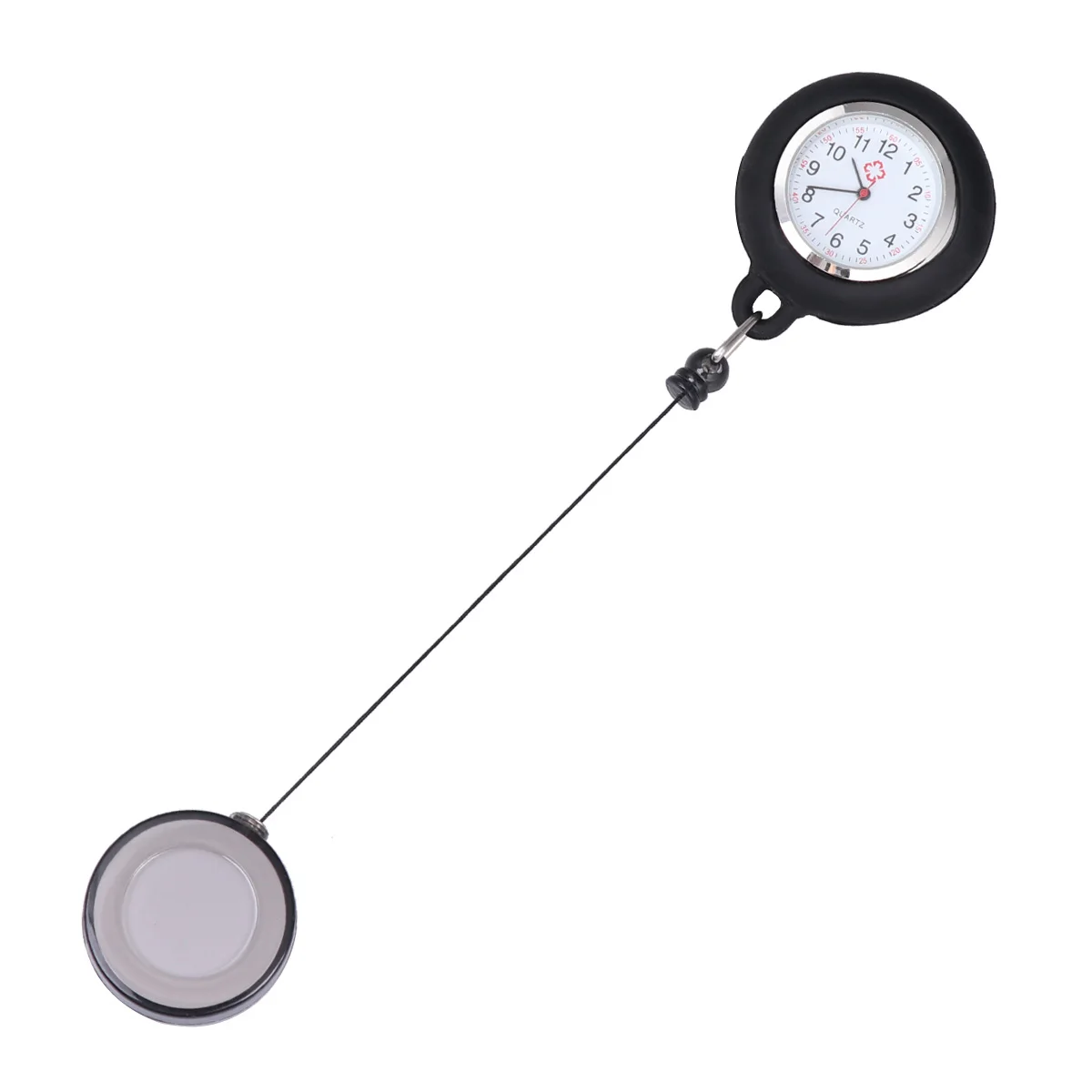 Nurse Watch Pocket Clip on Badge Reel Hanging Student Accessories Girls Durable Smiling Face Clear Number Accurate Time