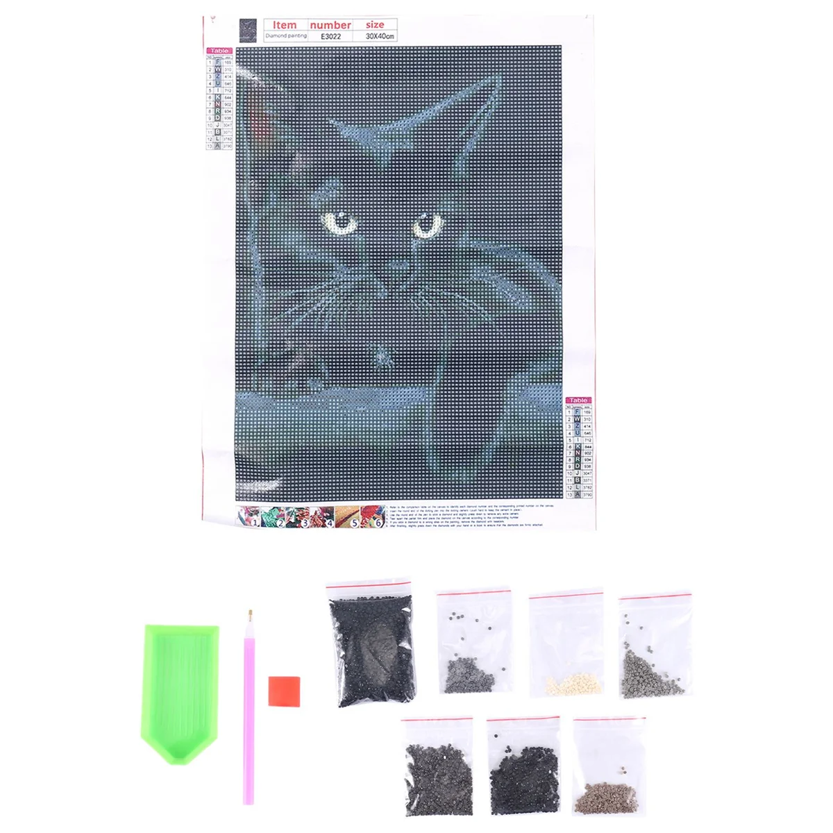 

AT13 Animal ,Round Diamond Embroidery Art Diamond Diy Handwork Cute Pet Puzzle