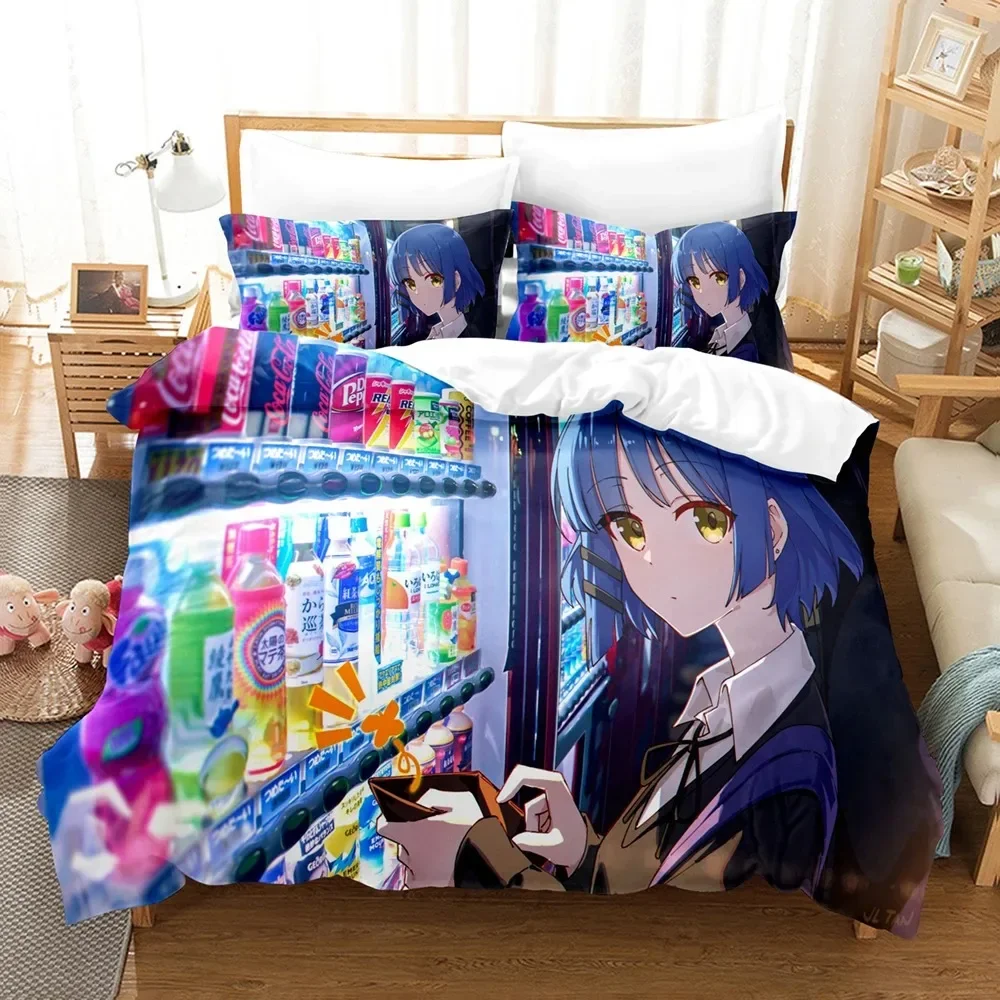 3D Anime Bocchi the rock Bedding Sets Duvet Cover Set With Pillowcase Twin Full Queen King Bedclothes Bed Linen Home Textiles