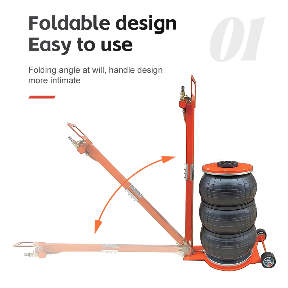 3-Ton Pneumatic Jack Three-layer Rubber Thickened Air Bag Jack  Heavy-Duty Equipment Support Tool Automotive Repair Tool