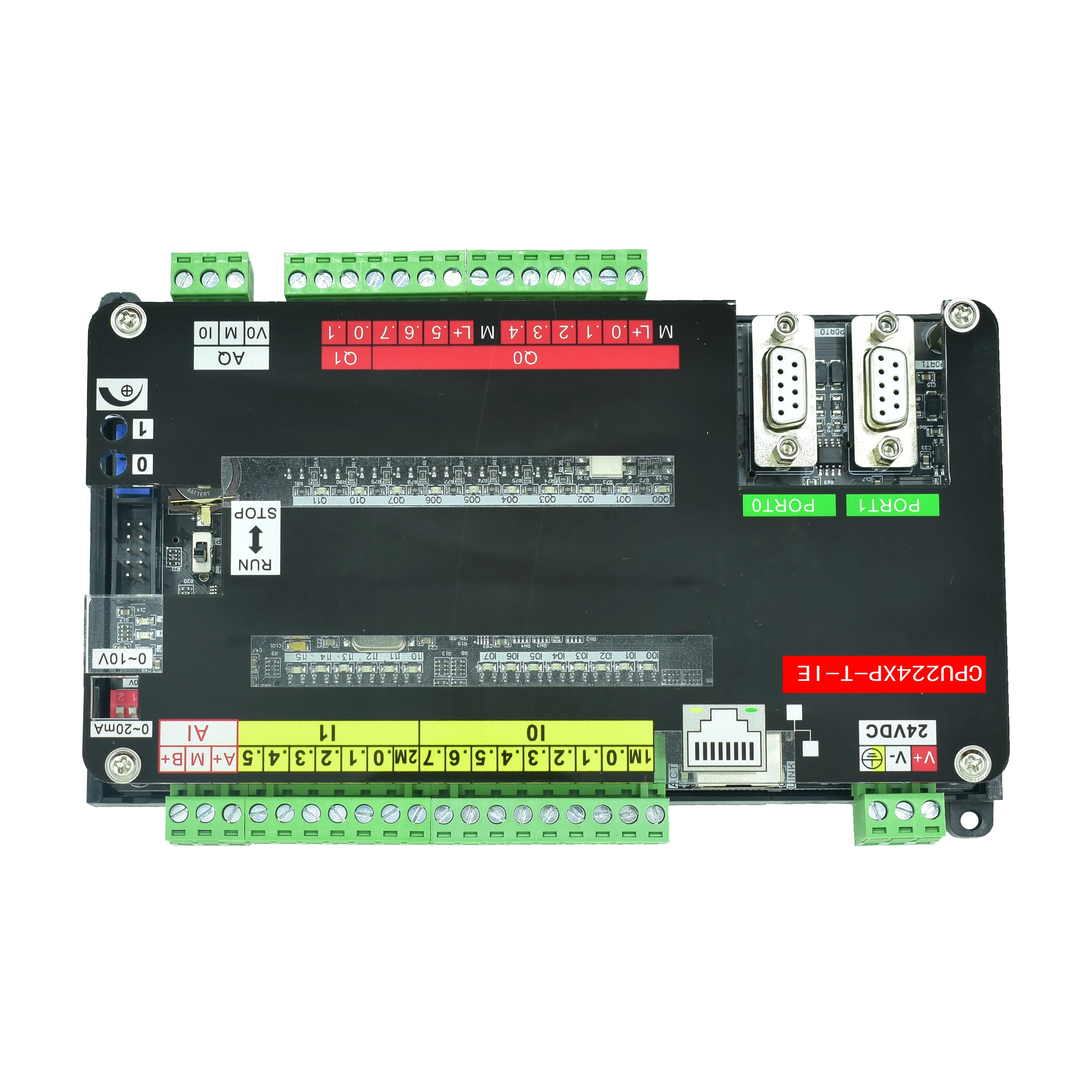 Imagem -04 - Ethernet Cpu224xp Tensão de Alimentação Dc24v 2ai 1aq Entrada de 14 Portas Saída de Relé Transistor de 10 Portas Les7 214-2ad230xb8 Le200-e