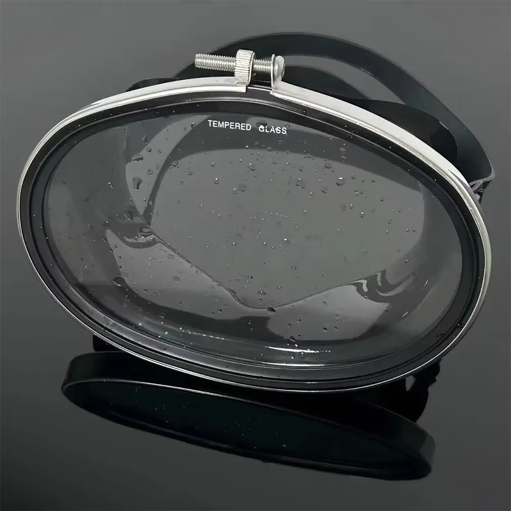 Professionelle Tauchmaske aus Gehärtetem Glas Einzellinsen-Ovale Form Schnorchelmaske Weitwinkel Leichtgewichtige Taucherbrille zum Schnorcheln – Detail 7