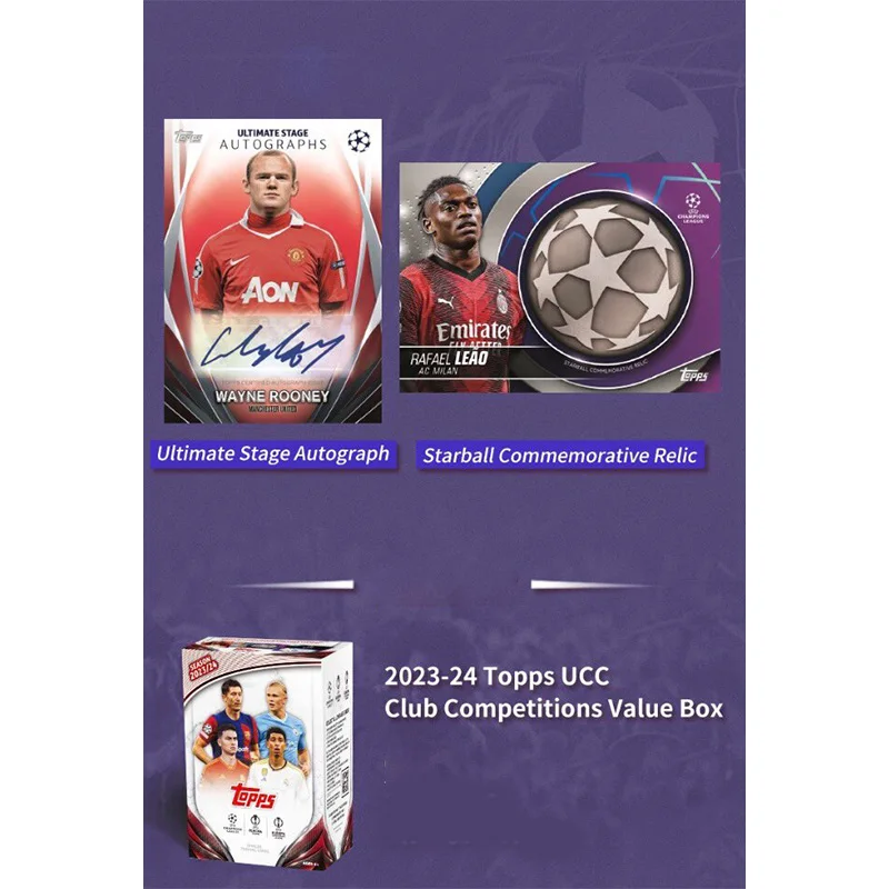 2023/24 Season Topps Official UEFA Champions League Soccer Collectible Card Pack: Player Cards