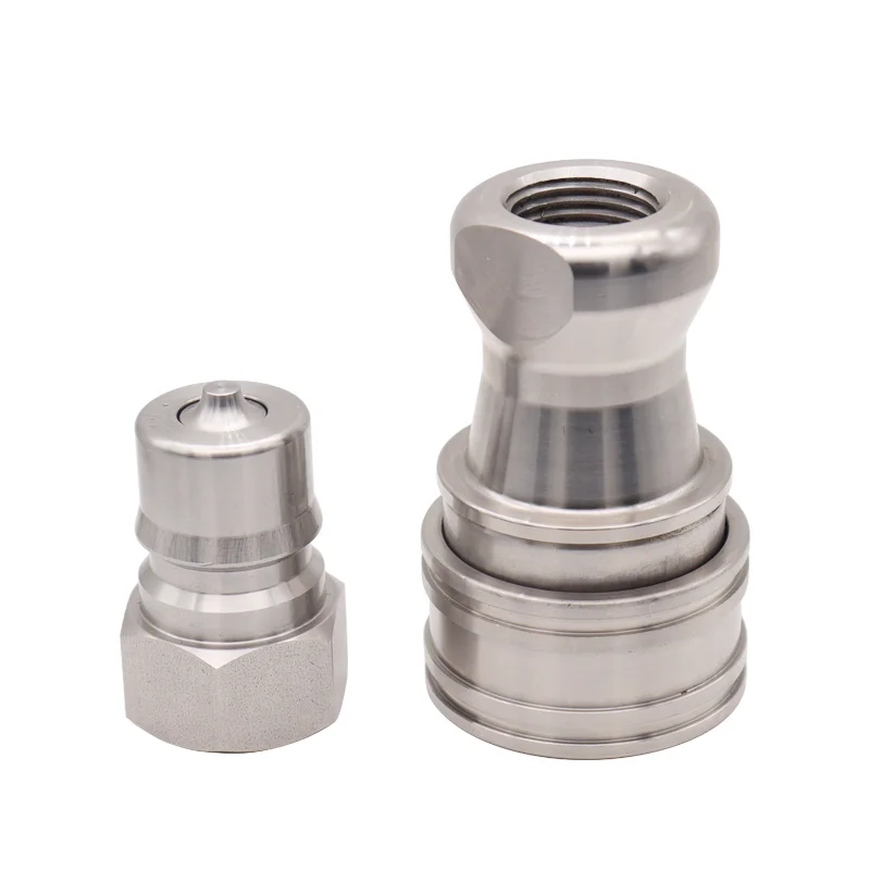 PARKER ISO7241-B Stainless Steel 316 Double Self-Sealing Hydraulic Quick Couplings KZF