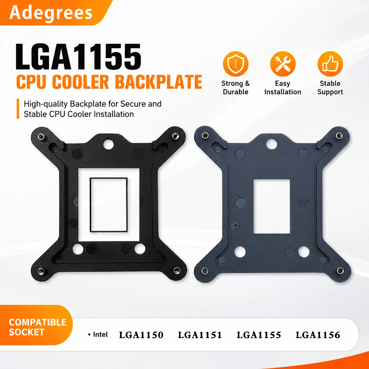 CPU Cooler Backplate Heatsink Bracket High Quality Motherboard Mounting Plate for Intel LGA1155 LGA1156 LGA1150 LGA1151