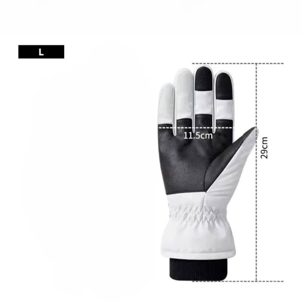 Guantes de esquí Unisex a prueba de viento, guantes térmicos de invierno a prueba de frío, guantes impermeables y ligeros para pantalla táctil, deportes de invierno al aire libre