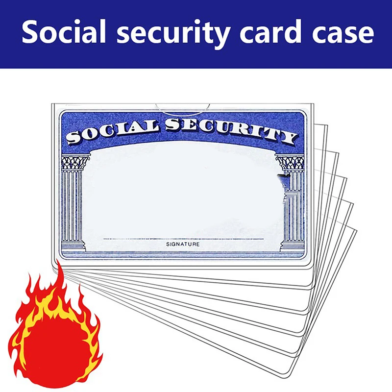 

Card Protectors - Secure Storage For Social Security And Medicare Cards, 30 Mylar Soft Clear Credit Card Holders For Protection