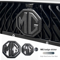 3Pcs Car Badge Logo Stickers Auto Front Rear Emblem Steering Wheel Sticker For MG ZS MG5 MG6 MG7 MG HS MG5 Scorpio MG6 PRO MG4