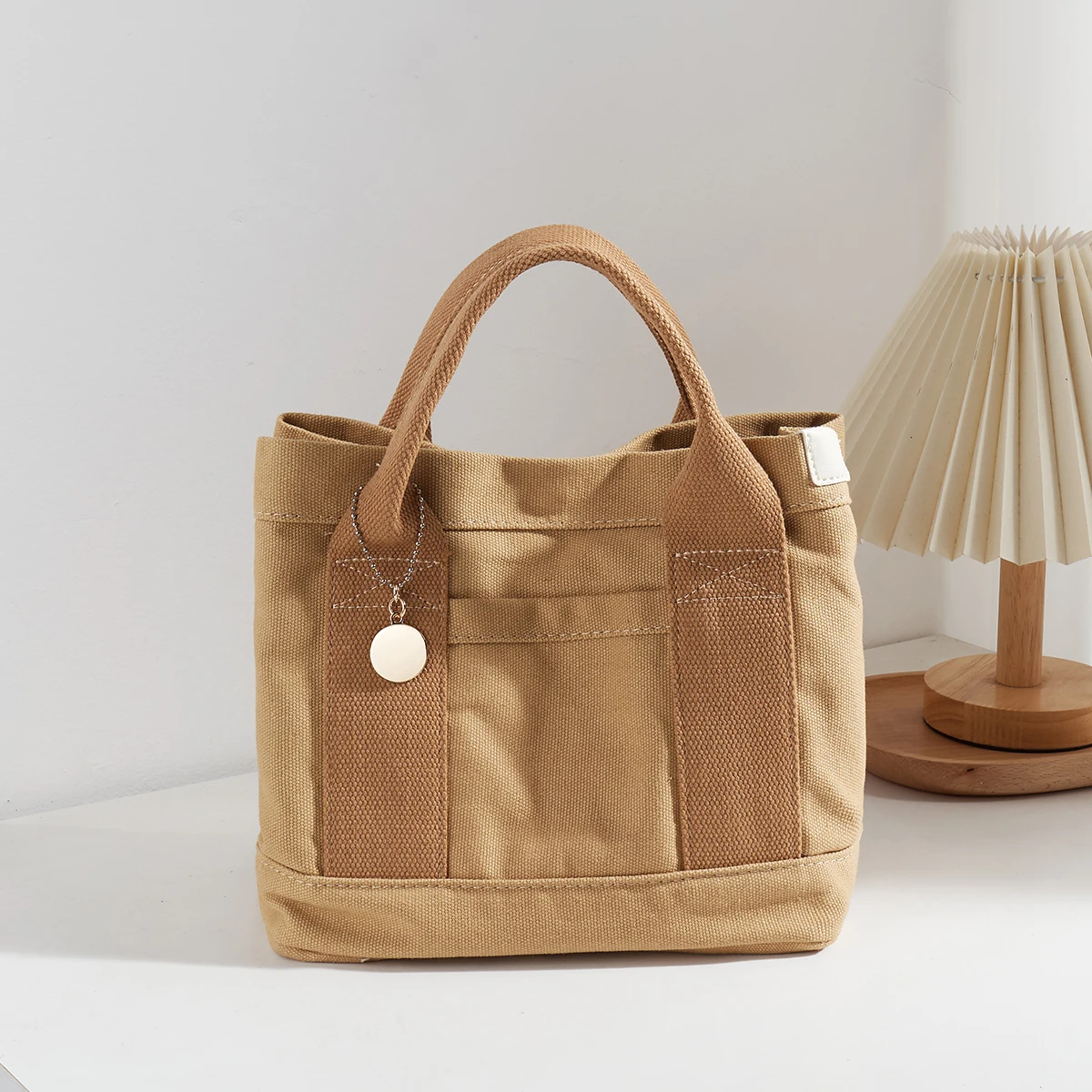 

2024 new high-end canvas bag ladies lunch bag super fire handbag