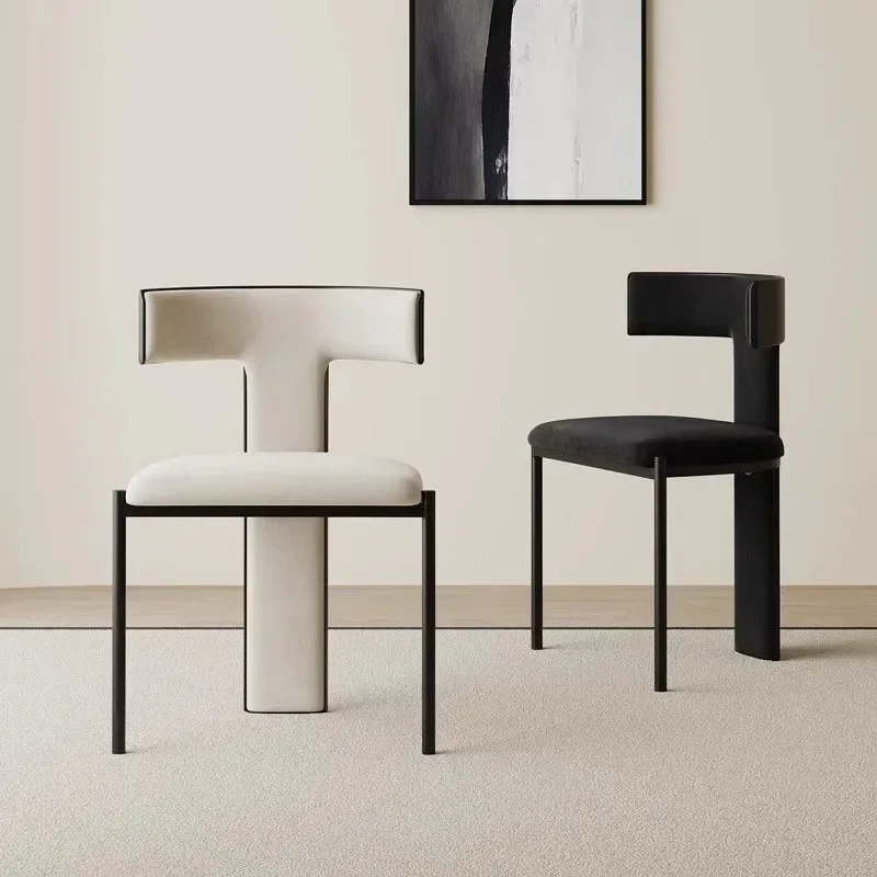 

Metal Luxury Dining Chairs Modular Relax Individual Beauty Desk Chair Auxiliary Living Room Chairs Nordic Chair Furnitures