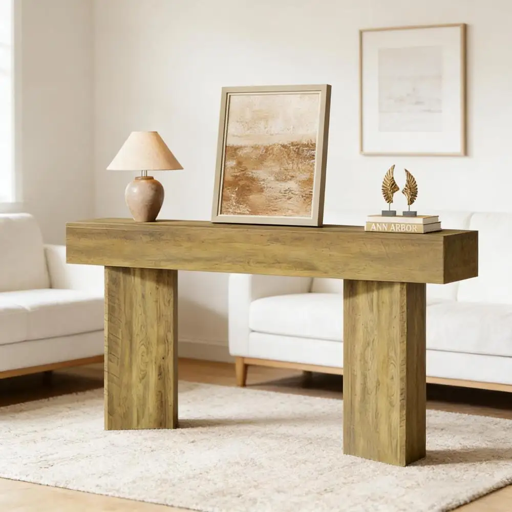 

Rustic Side Table,Compact Console Table,Sofa Table