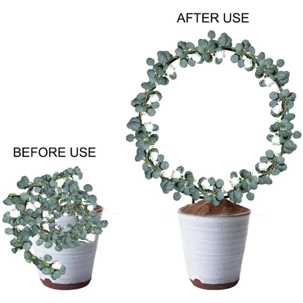 6팩 금속 DIY 트렐리스 등반식물 야외 화분용 녹색 식물 지지대 야외 식물용 스탠드-ABXK