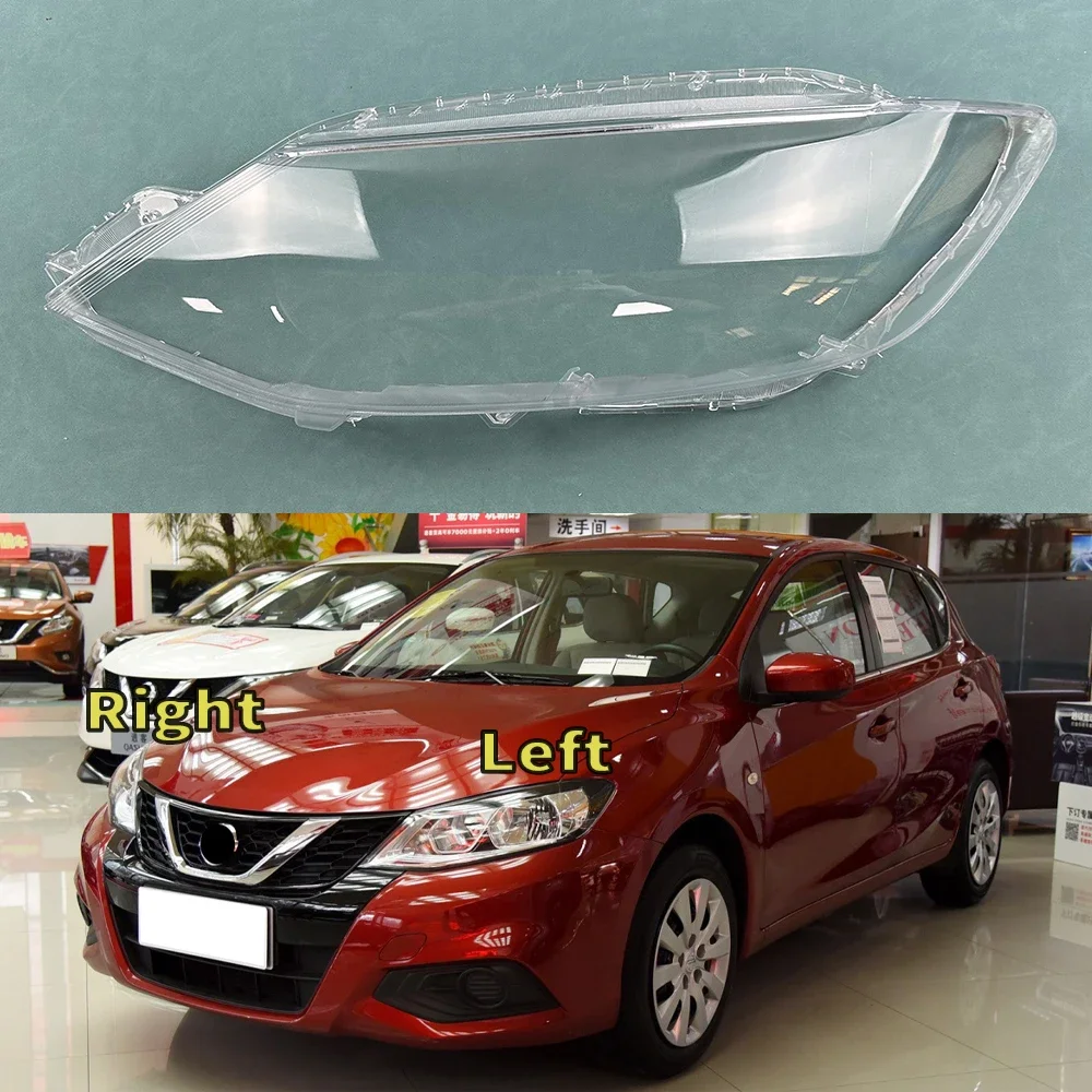 

For Nissan Tiida 2016 2017 2018 Front Headlight Cover Transparent Mask Headlamp Lamp Shell Replace Original Lampshade Plexiglass