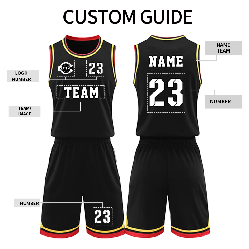 Wholesale Custom Men'S Basketball Tops Red Jersey Casual Sports Street Basketball Wear Breathable Quick Dry Basketball Shirt 277