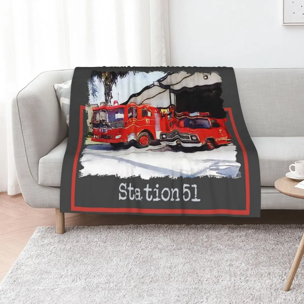 Station 51, Emergency TV Show Throw Blanket Moving Bed Fashionable wednesday Fashion Sofas Thermal Single Blankets