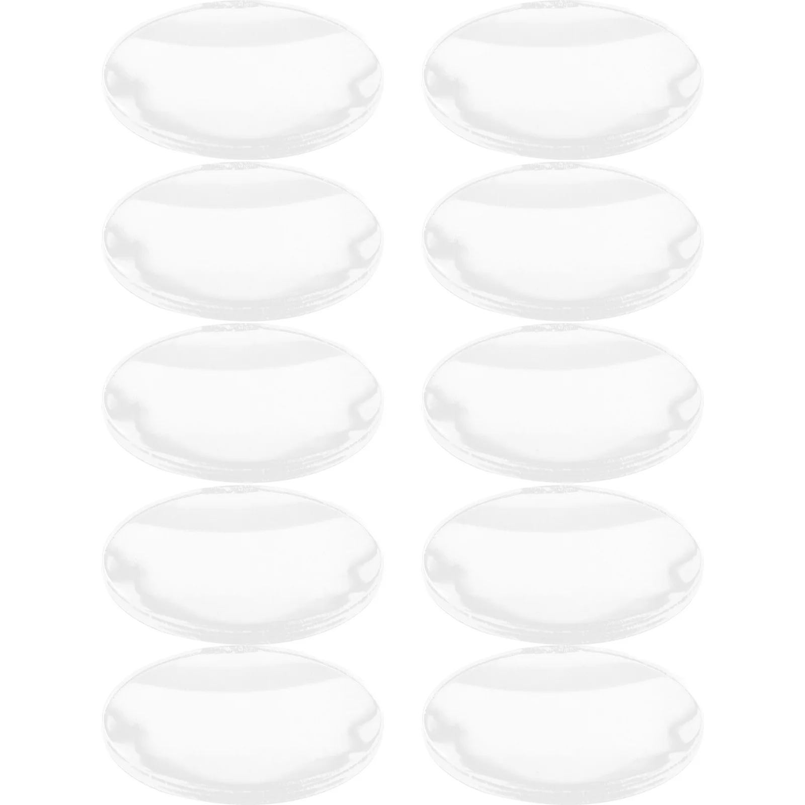 

10Pcs Clear Acrylic Magnifying Lens Double Convex Replacement for Reading Magnifier Making Supplies Lens Accessories