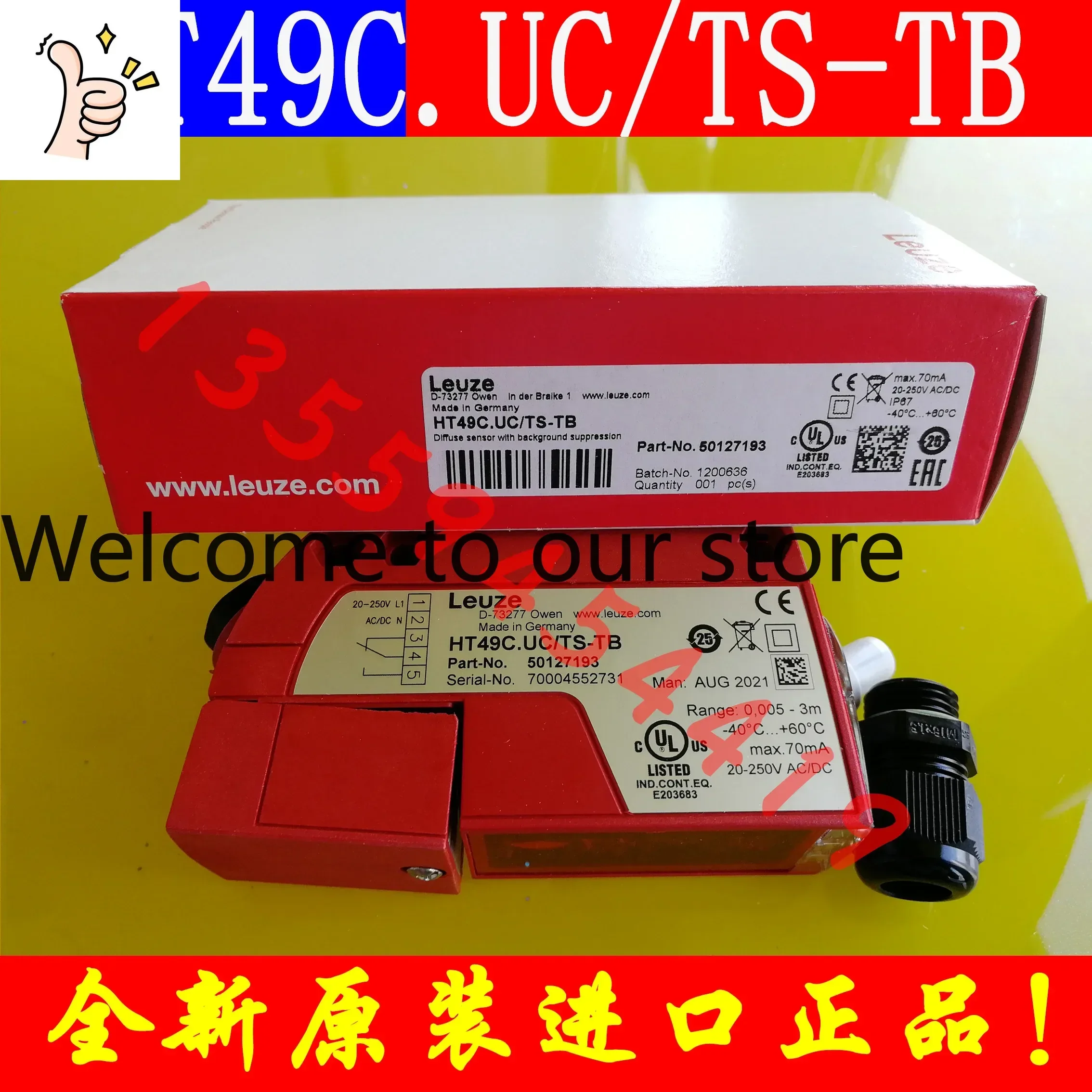 2026.4 LEUZE Sensor HT49C.UC/TS-TB Brand New Original Genuine Postage Order 50127193