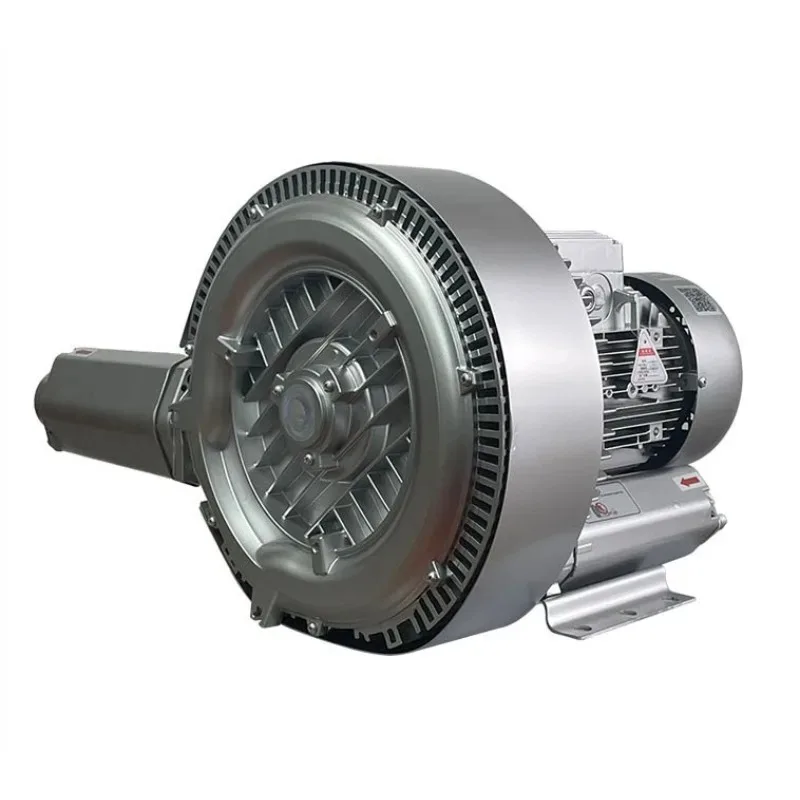 Pompa Udara Impeller Dua Tahap Tekanan Tinggi Vortex untuk Aerator Kolam Ikan Sungai, Blower Tekanan Tinggi