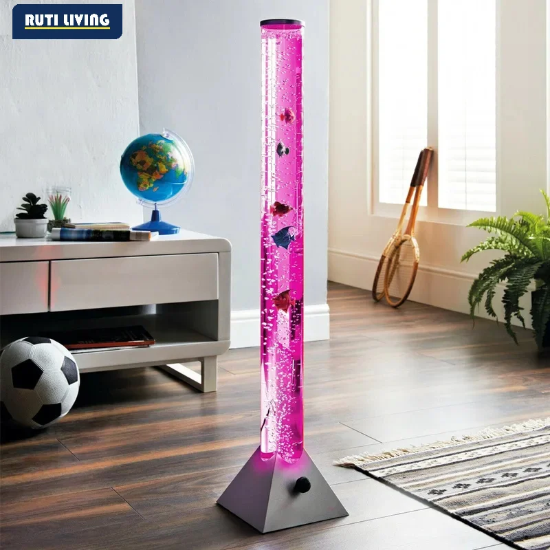 1pcs Water 90cm Water Column Bubble Light | LED Ambient Lamp with Colorful Jellyfish Effect for Bar & KTV Decor