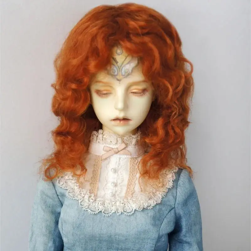 Jusuns Factory 1/12 1/8 1/6 1/4 1/3 Fashion Sale Cute Curly BJD Mohair Wig OB11 YOSD MSD SD QBaby Blythes Hair Doll Accessories