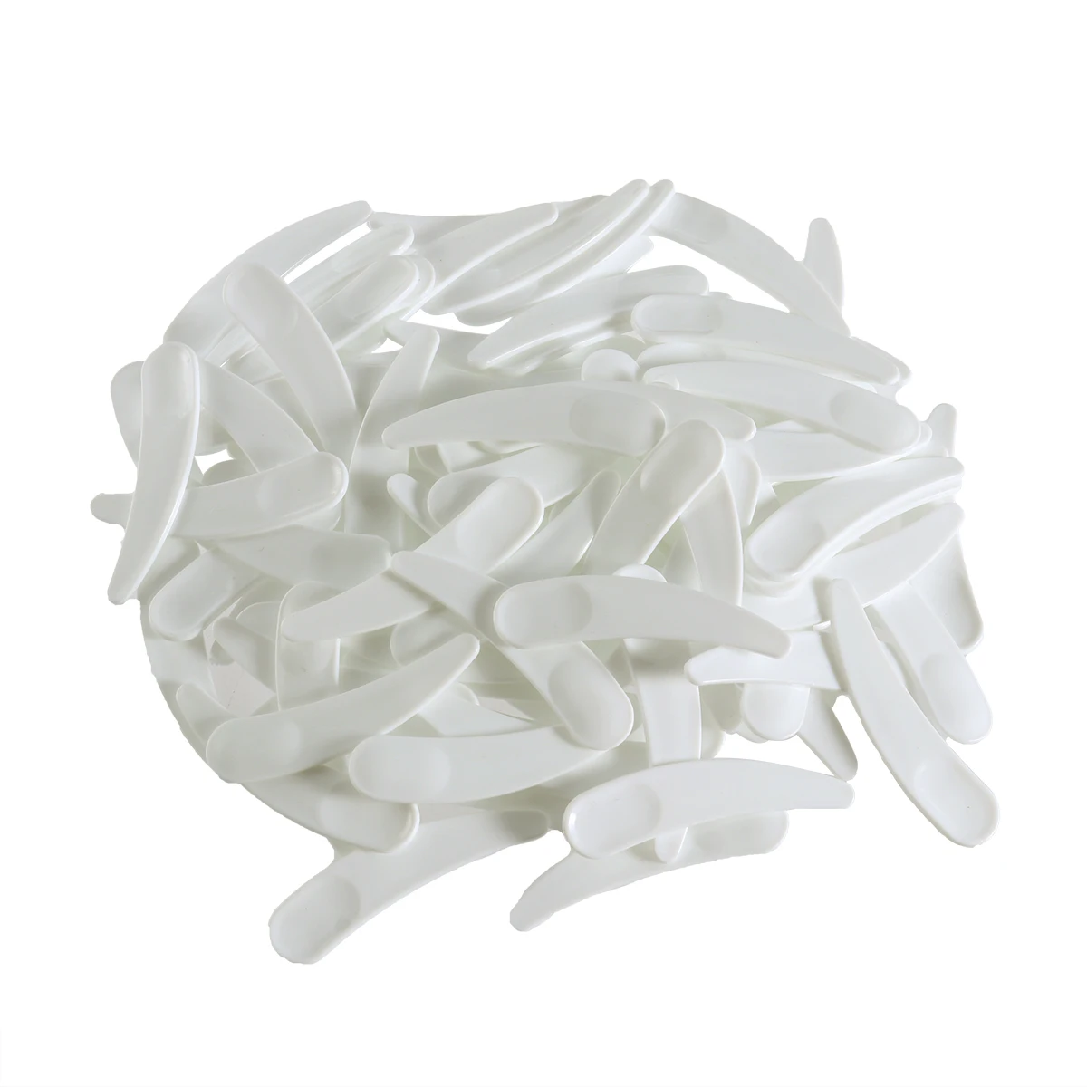 

100pcs Spatula Handle Makeup Tool Curved Scoop Mask Spoon Cream Lotion Makeup Spatula Application