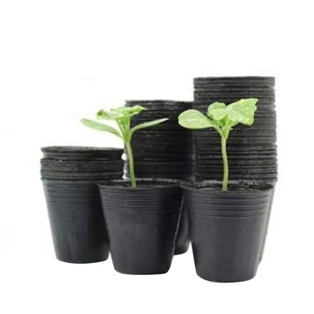 

100Pcs Nursery Bags Seeds Planting Bowl Nursery Breathable Pot Nutrition Grow Bag Garden Vegetable Container Box Nursery Pots