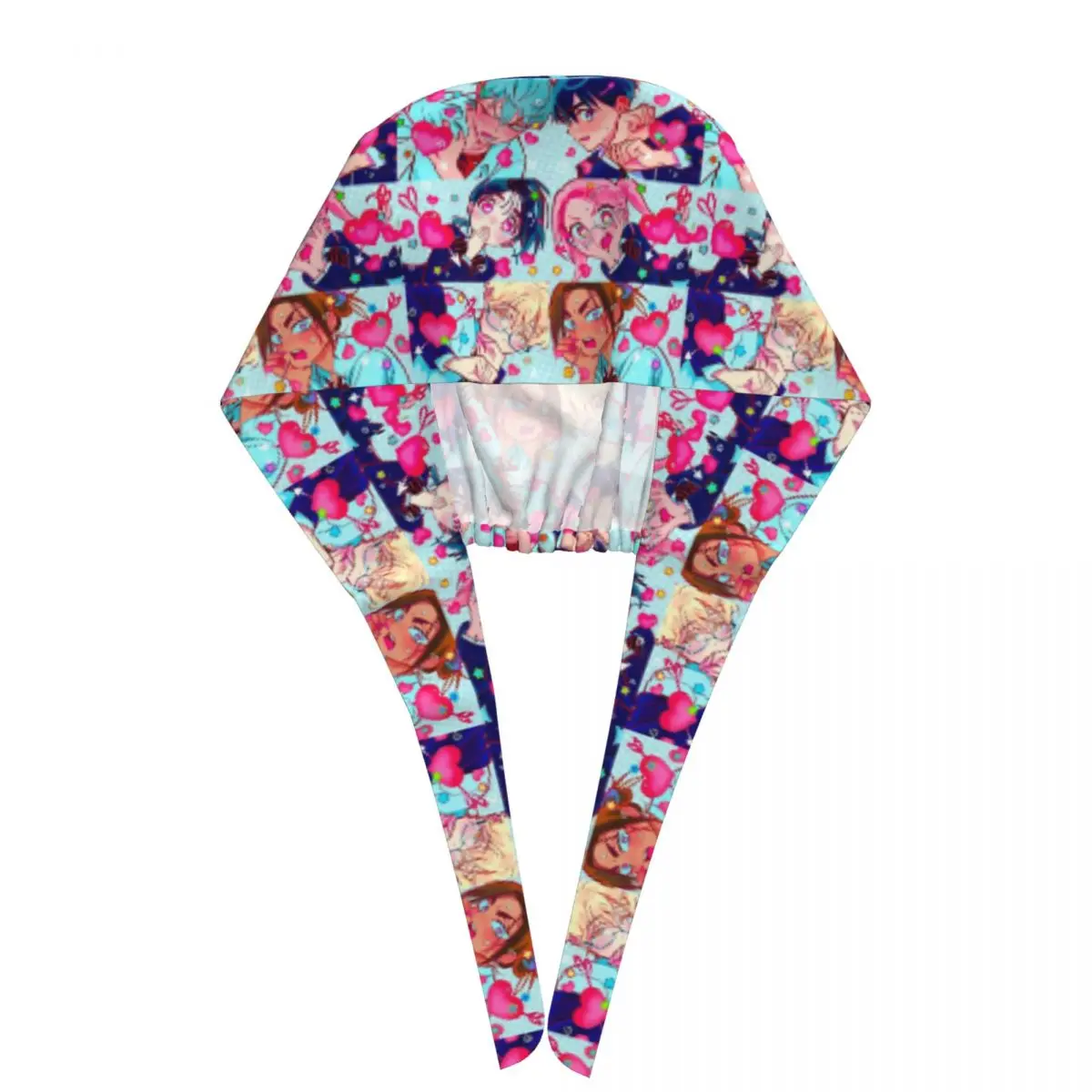 Working Caps For Unisex Alien Scenery Nurse Hat Cartoon Soft Elastic Work Scrub Cap Stylish Bandage Tie Back Design Medical Cap