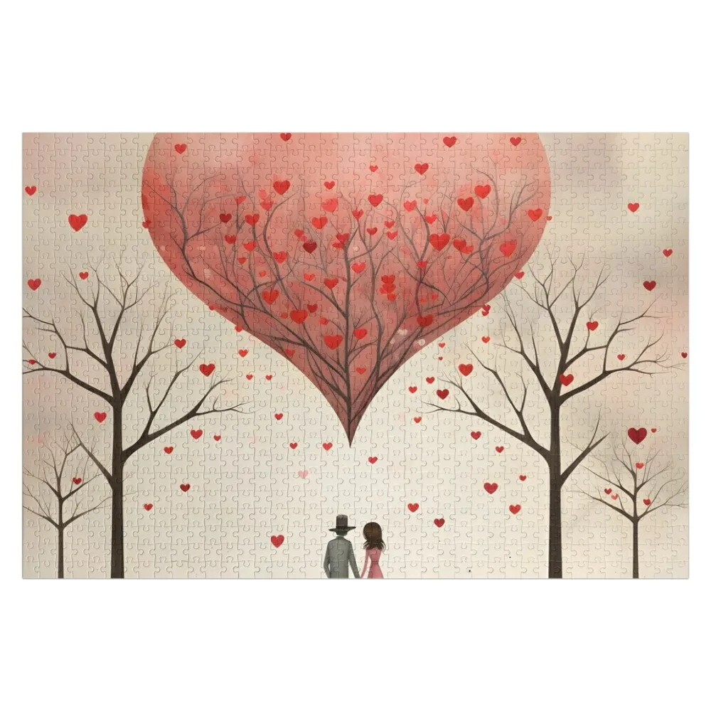

Love Birds on Valentine's Day Jigsaw Puzzle Anime Photo Personalized Gift Ideas Puzzle