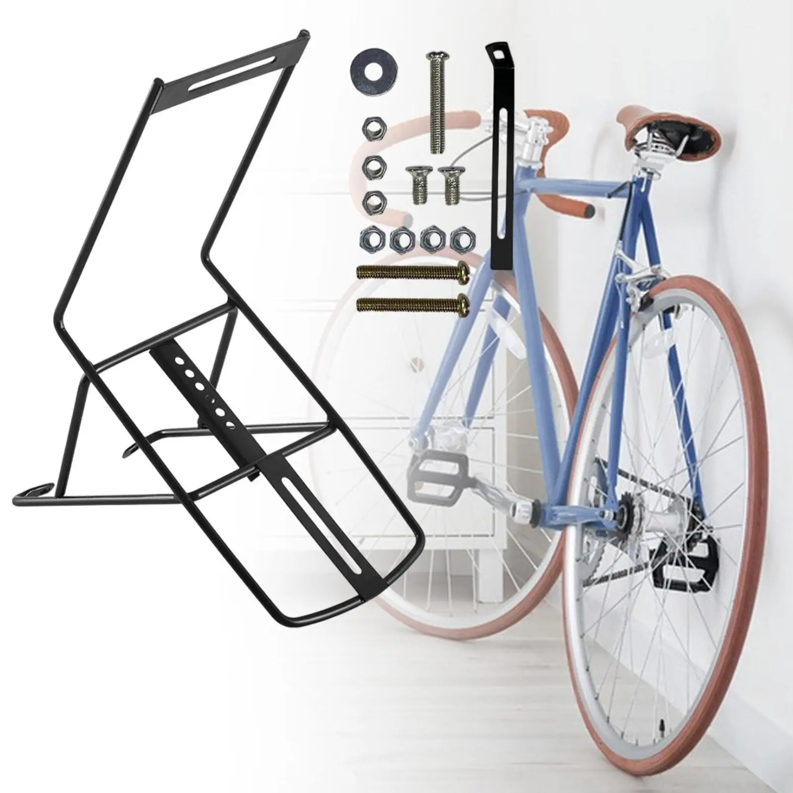 Bike Front Carrier Rack Bicycle Front Fork Rack for Shopping Cycling Travel