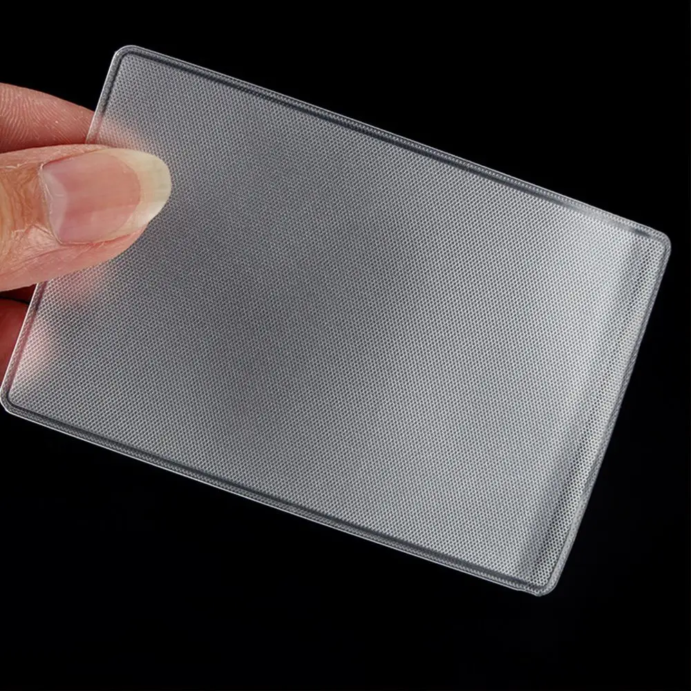 Casual Portable Waterproof Protect Credit Cards Anti-magnetic Bank ID Card Sleeve Card Case Card Cover ID Card Holder