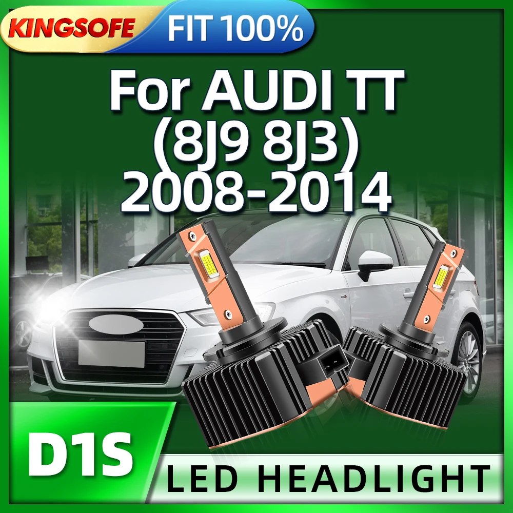 

LED Headlights HID D1S 30000LM Canbus Auto Bulbs CSP Chip Car Light For AUDI TT 8J9 8J3 2008 2009 2010 2011 2012 2013 2014