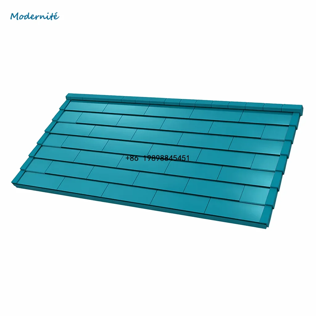 BIPV Technology for Residential Sloped Roof Systems Customized Solar Roof Tiles with Crystalline Silicon