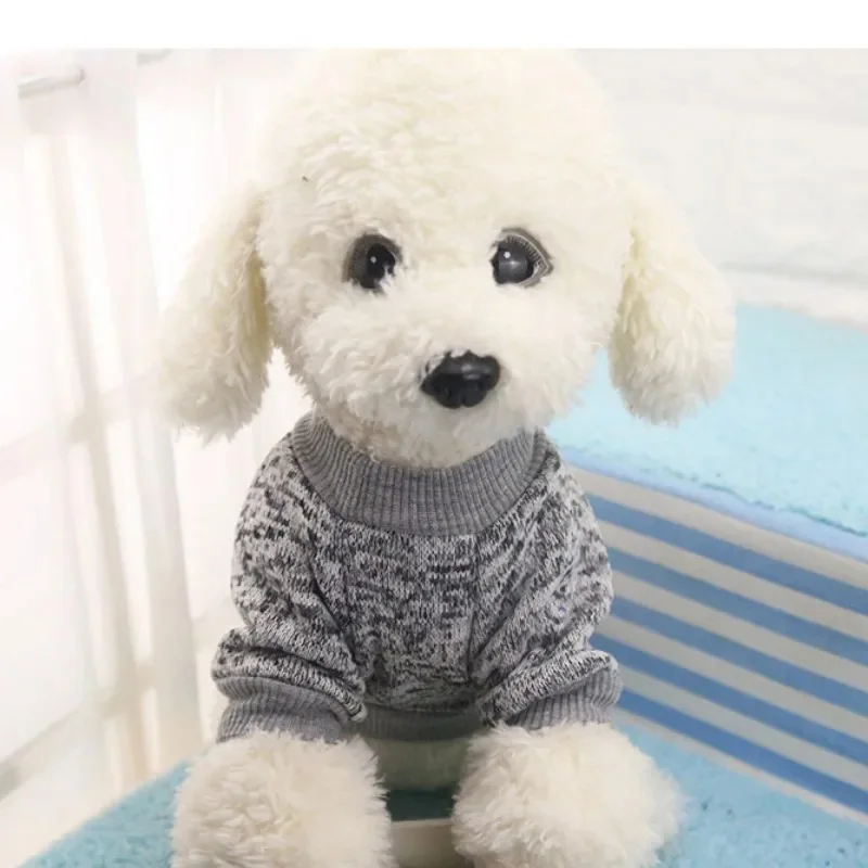 2024 8 Color Dog Hoodies New Clothes For Pet Dogs Soft Comfortable Autumn Winter Warm Fashion Classic Woolen Sweater Dogs Clothe