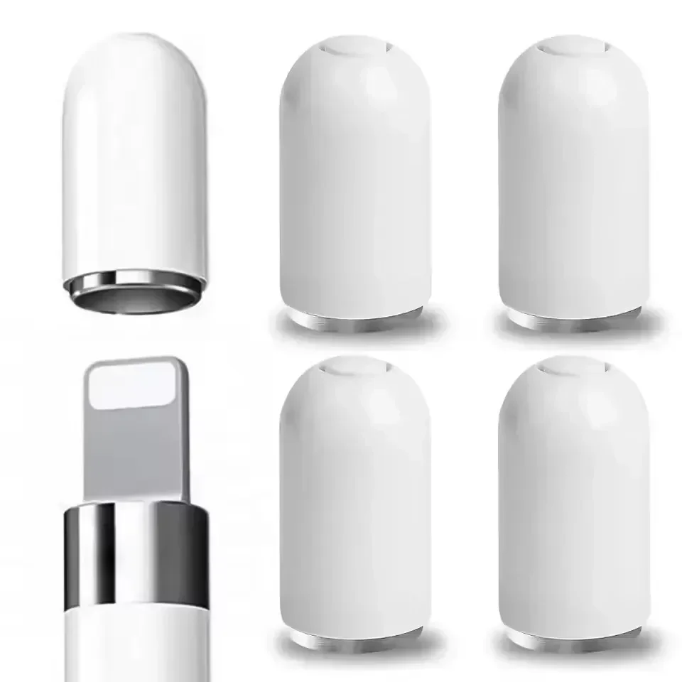 5/1PCS Magnetic Pencil Caps for Apple Pencil 1 Stylus Protector Cover Replacement Magnet Tablet Pen Cap for Apple Pencil Pen Cap