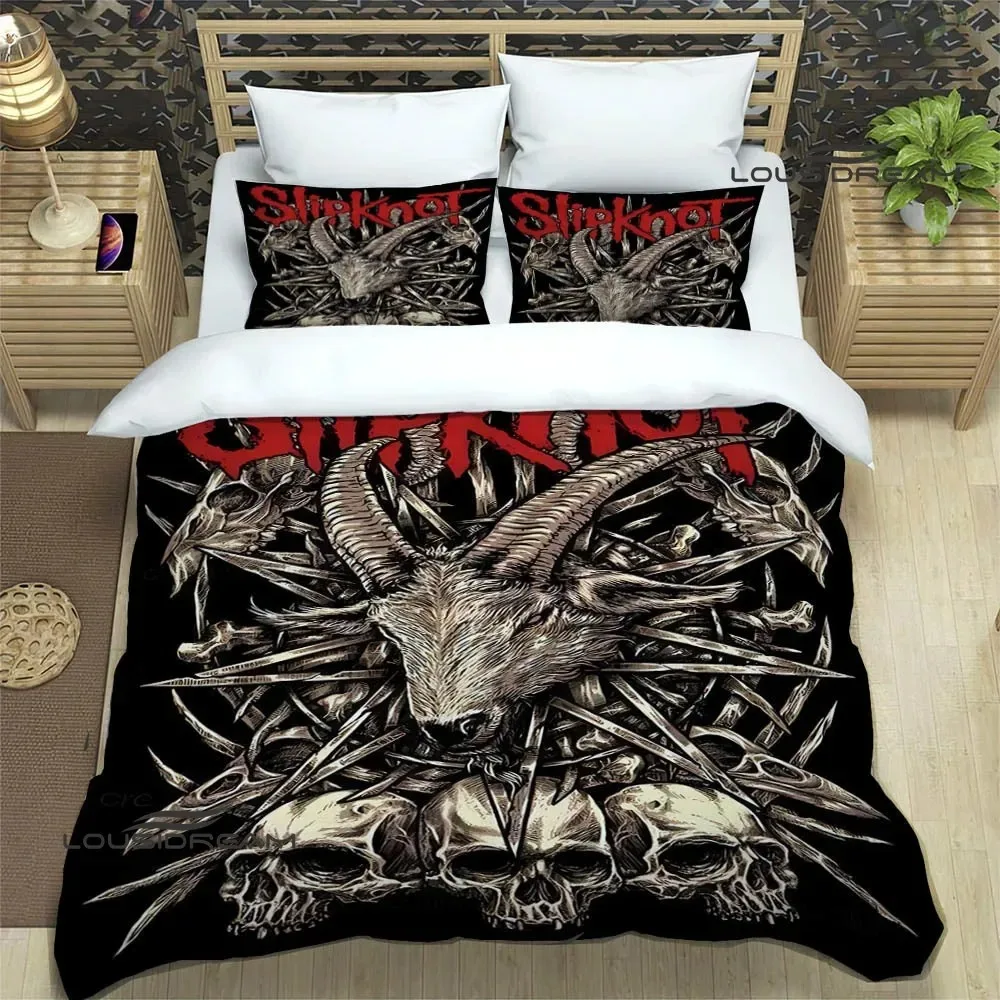 S-SLIPKNOT band printed Bedding Sets exquisite bed supplies set duvet cover bed comforter set bedding set luxury birthday gift