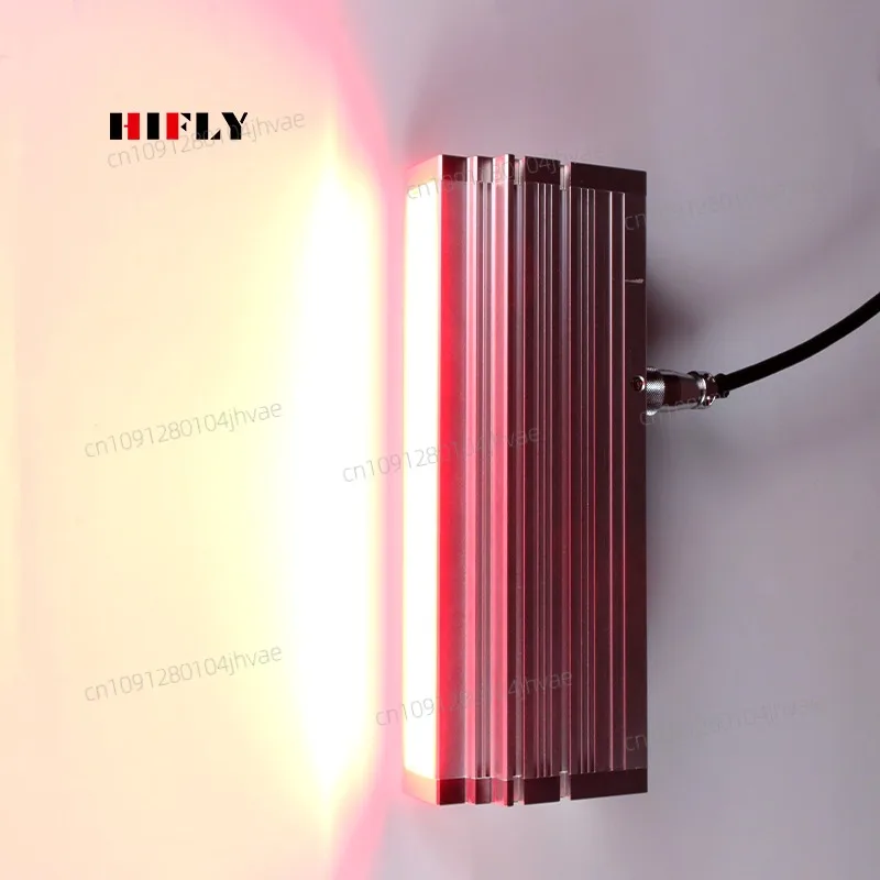 المهنية LED آلة الرؤية الخفيفة الترا عالية الطاقة 300*22 مللي متر RGB خط مسح الضوء لسرعة عالية على خط الإضاءة تيار مستمر الطاقة